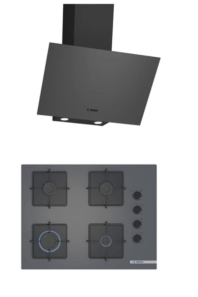Bosch Gri 2 li Ankastre Set 324 ( DWK64PJ70T - POP7C9P30O ) 67 cm Ocak - 1