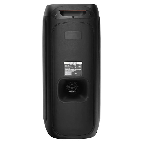 Microlab M61 80W 2 Adet Vhf Mikrofonlu Bluetooth Destekli Siyah Profesyonel Ses Sistemi - 4