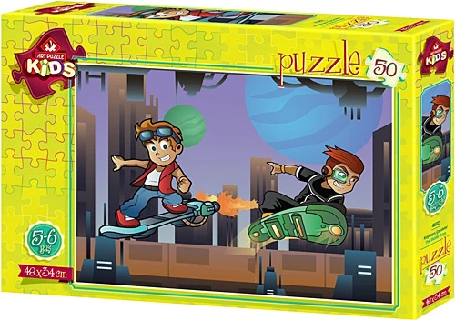 Art Puzzle 50 Parça Kaykaycı Çocuklar 4502