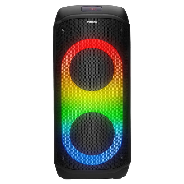 Microlab M61 80W 2 Adet Vhf Mikrofonlu Bluetooth Destekli Siyah Profesyonel Ses Sistemi