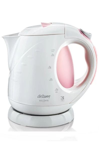 Arzum 1 - 2 L Bollento Gizli Rezistanslı Su Isıtıcısı Pembe AR3015 3 Yıl Resmi Distribütör Garantili 220