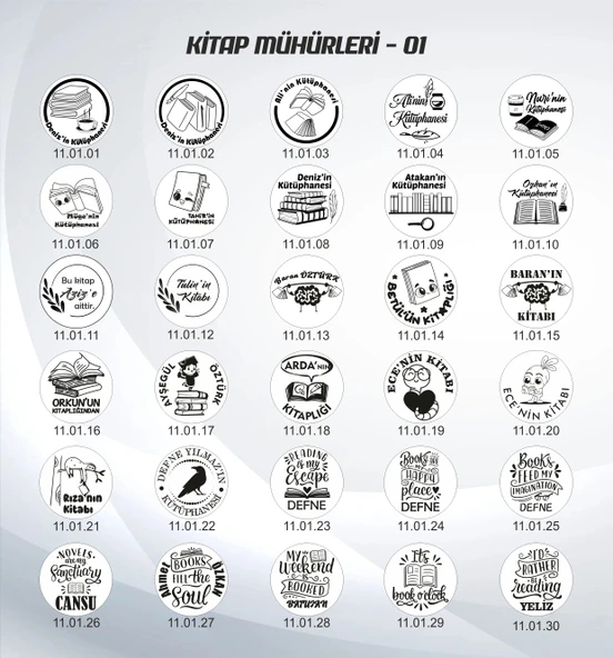 Kişiye Özel Ahşap Kitap Mührü, Kitap Kaşesi, Özel Tasarım Hediye, Hediyelik - 4