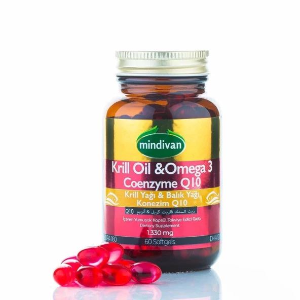 Krill Oil & Omega 3 & Coenzyme Q10 500 Mg 60 Kapsül ürün görseli