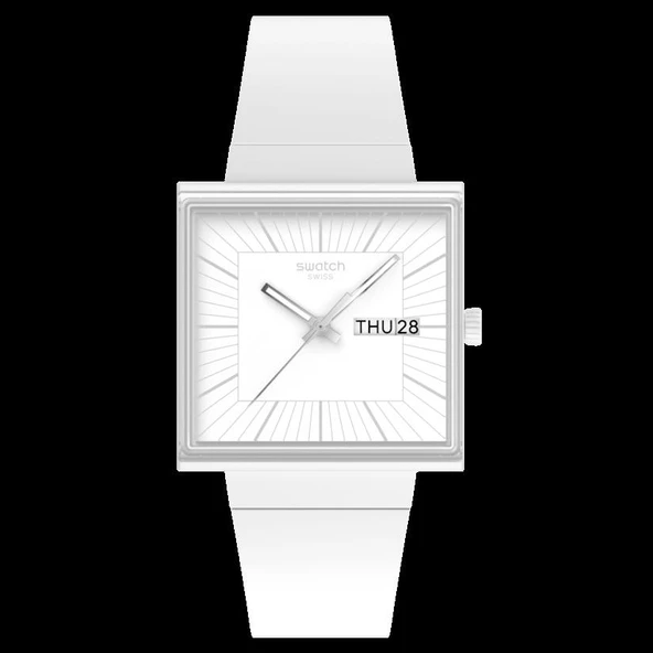 SO34W700 Swatch What If ... Allwhite Erkek Kol Saati - Resim 2