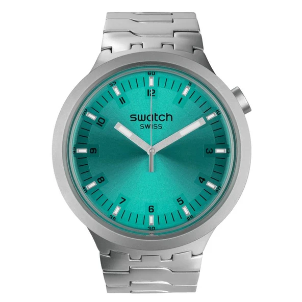 SB07S100G Swatch Big Bold Irony Aqua Shimmer Erkek Kol Saati