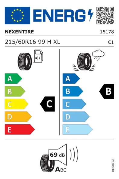 215/60 R16 99H XL N'blue HD Plus Oto Yaz Lastiği (2025 Üretim) - 2