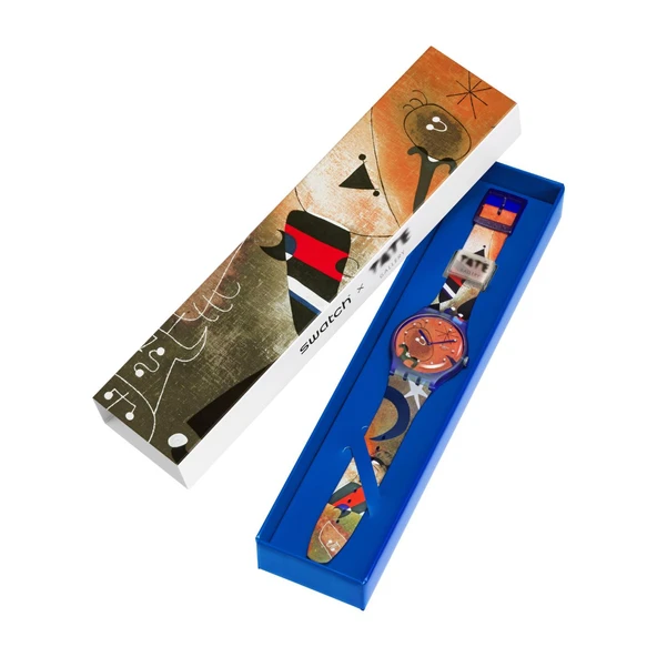 SO29Z136 Swatch Miro's Women & Bird in the Moonlight Unisex Kol Saati - Resim 5