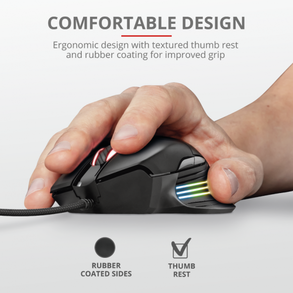 TRUST GXT940 XIDON RGB KABLOLU GAMING MOUSE(23574) - 3