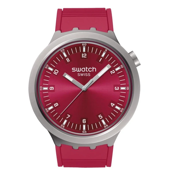 SB07S104 Swatch Scarlet Shimmer Erkek Kol Saati