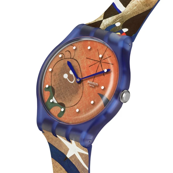 SO29Z136 Swatch Miro's Women & Bird in the Moonlight Unisex Kol Saati - Resim 3