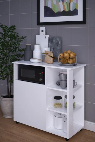 Alya MDF Çok Amaçlı Dolap Mutfak Dolabı Kiler Dolabı - 2
