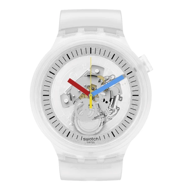 SB01K100 Swatch Clearly Bold Unisex Kol Saati