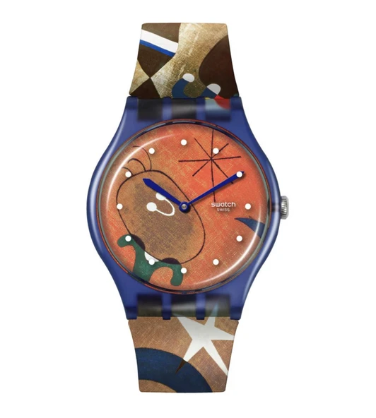 SO29Z136 Swatch Miro's Women & Bird in the Moonlight Unisex Kol Saati ürün görseli 1