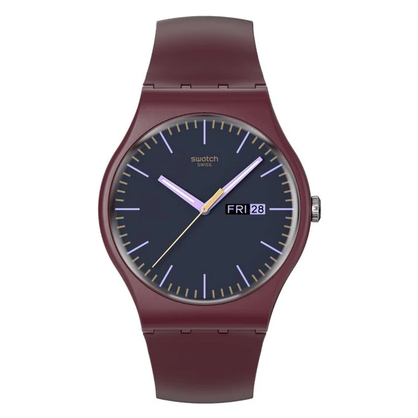 SO29R707 Swatch Burgundy Berry Erkek Kol Saati ürün görseli 1