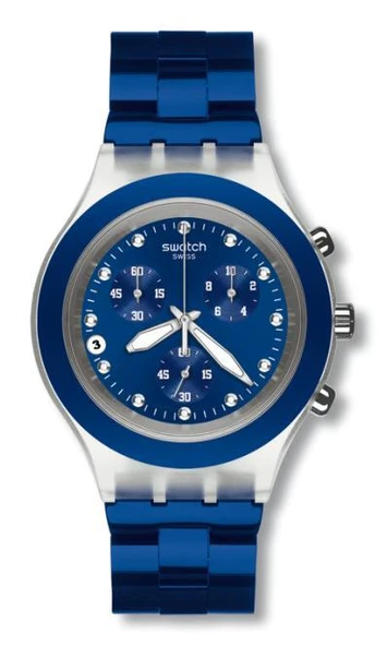SVCK4055AG Swatch Full-Blooded Navy Unisex Kol Saati - 2