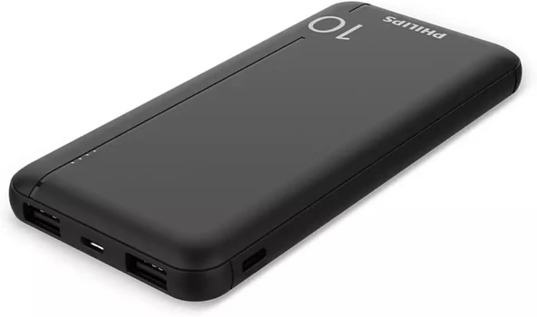 PHILIPS DLP1810CB/00 10.000 mAh Power Bank Siyah - Resim 2