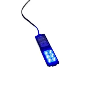 Polis Çakar IP65 2835SMD kırmızı mavi Flaş Strobe Işıklar Aydınlatma oto araba motor 200LM LED DC 12V 6W 12 Göz Led 2 renk 104x26MM - 2