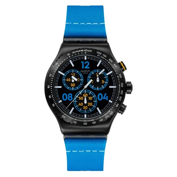 YVB100 Swatch Moments in Blue Erkek Kol Saati