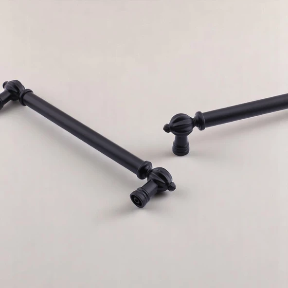 Defne Metal Siyah Kulp 128 mm Mobilya Çekmece Mutfak Dolabı Dolap Kapak Kulpları Kulb Kulpu - 5