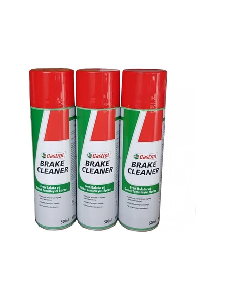 Castrol Brake Cleaner 3'lü 500ml Üretim Yılı 2023
