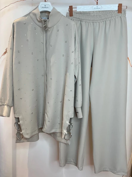 HALKA AKSESUARLI KUŞ GÖZLÜ TAKIM - 4