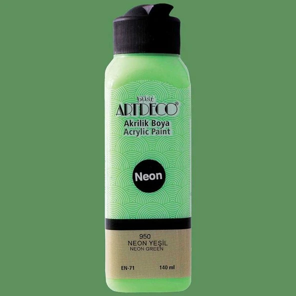 Artdeco Akrilik Boya 140ml Neon Yeşil 950 ürün görseli 1