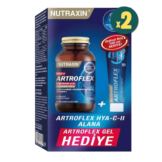 Nutraxin Artroflex Hya-C-II 90 Tablet + Extra Gel 100 ml Hediyeli 2 Adet