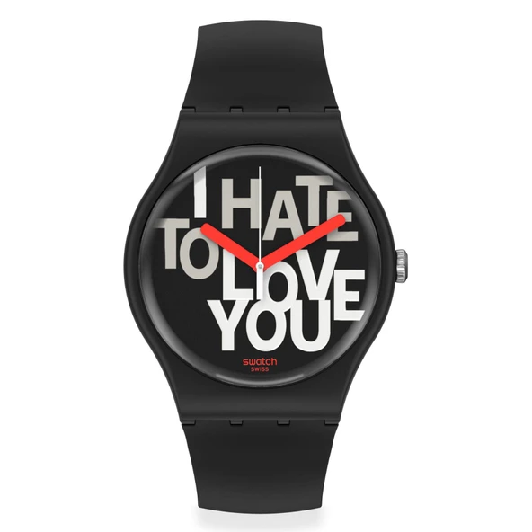 SUOB185 Swatch Hate 2 Love Unisex Kol Saati - 1