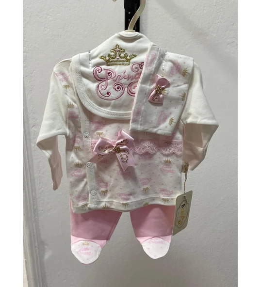 Babyim KIZ ÇOCUK 4'LÜ ZIBIN TAKIM (Pembe)