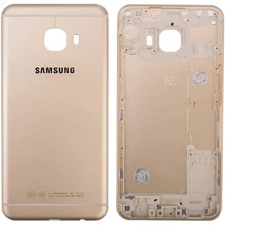 Samsung Galaxy C5 Arka Kapak Pil Kapak Kasa-Gold