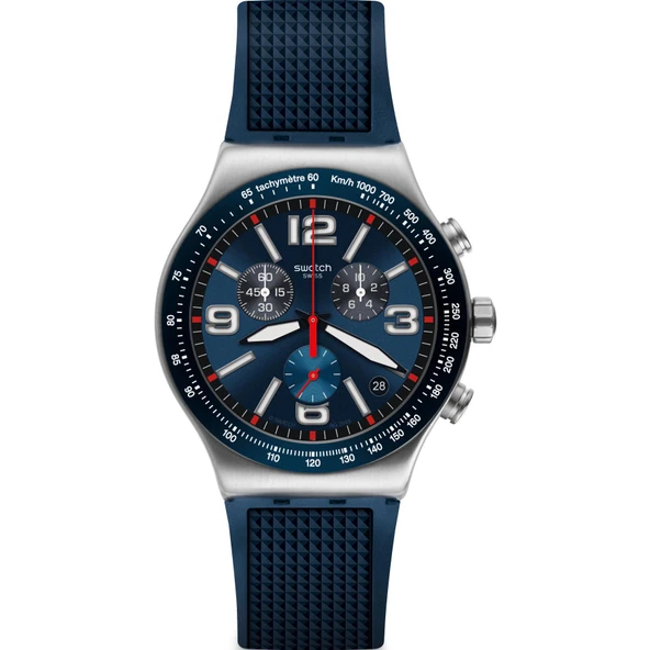 YVS454 Swatch Blue Grıd Erkek Kol Saati