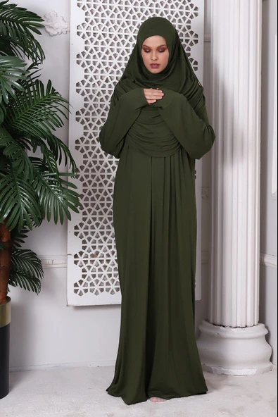 Tek Parça Penye Namaz Elbisesi - 3