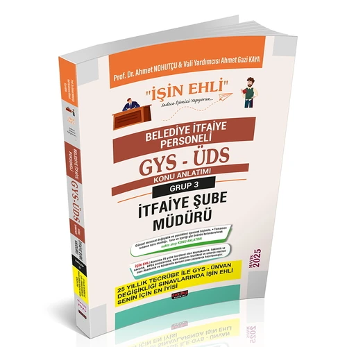 GYS-ÜDS Belediye İtfaiye Personeli 3. Grup Şube Müdürü Konu Anlatımı Savaş Yayınları 2025