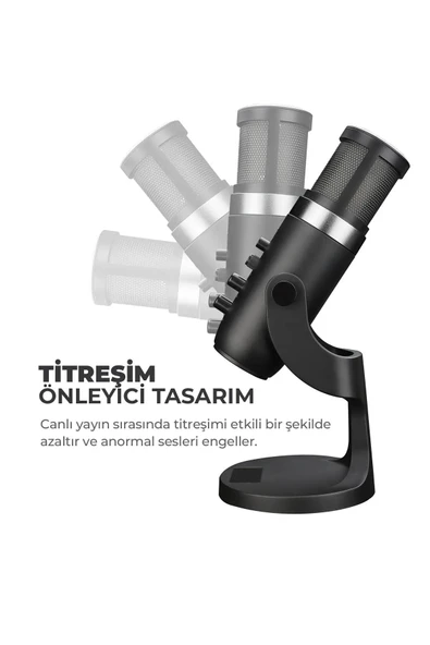 Havit Gamenote GK59 RGB Gaming Profesyonel Oyuncu Yayıncı Condenser Mikrofon - 2