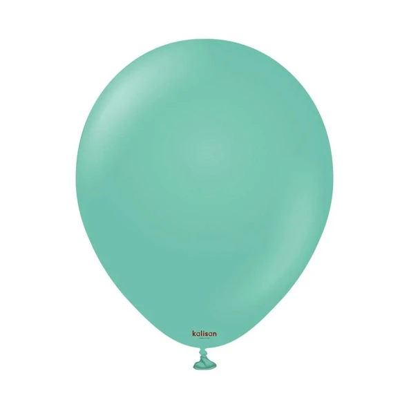 Gemar Parti Doğum Günü Organizasyon Balon - 28 Cm. - Aquamarine Green / Deniz Yeşili - 100 Adet - Resim 2