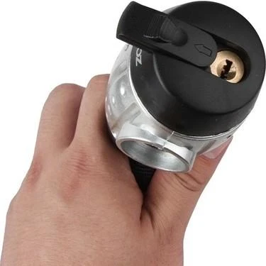 Zhongli Bisiklet Motorsiklet 6 X 1200 Zincir Kilit Anahtarlı - 4