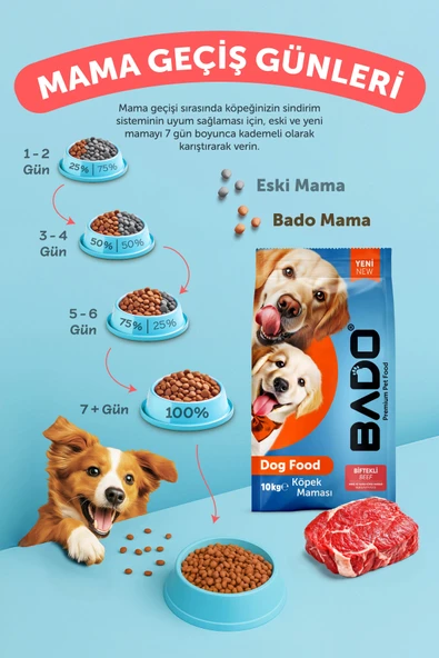 Bado Anne Yavru Köpek Maması Biftekli 10 Kg - 6