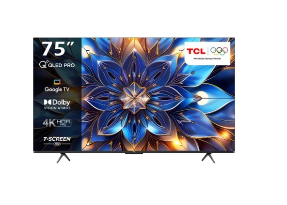 TCL 75T7B 4K Ultra HD 75" 190 Ekran Uydu Alıcılı Google Smart QLED TV