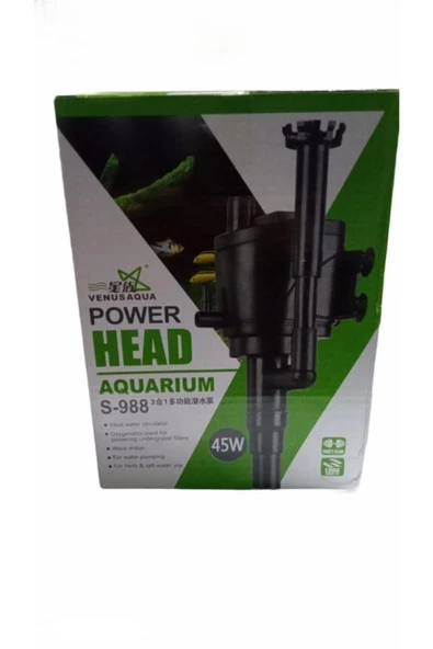 Venus Aqua S-988 Akvaryum Yedek Tepe Filtresi 3000l/h 45w