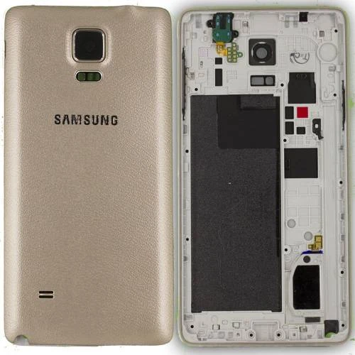 Samsung Galaxy Note 4 SM-N910 Kasa Kapak Gold - 3