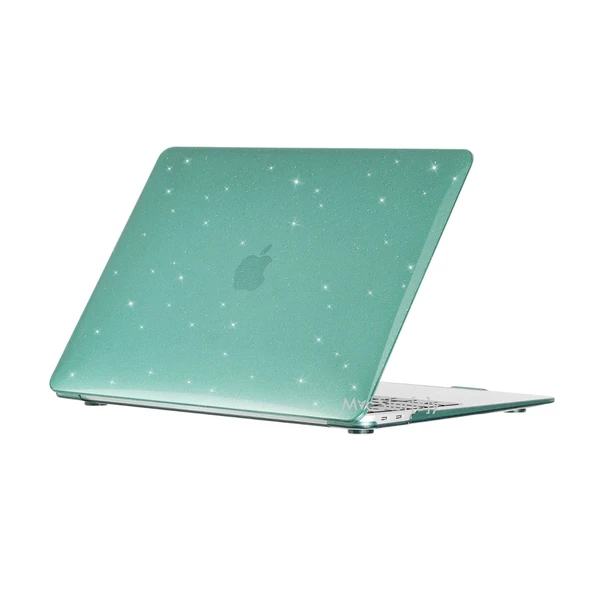Macbook Air M1 Kılıf 13inç Simli Kristal Parlak (TouchID'li M1 Air) A2337 A2179 A1932 ile Uyumlu - 4