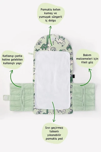 Bebek Alt Açma Değiştirme Pedi, Matı Yenidoğan Bebek Hediyeleri - 2