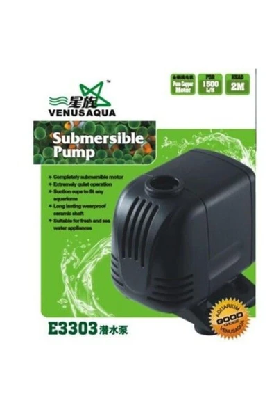 Venus Aqua E-3303 Akvaryum Kafa Motoru 1500 Lt / H 26w