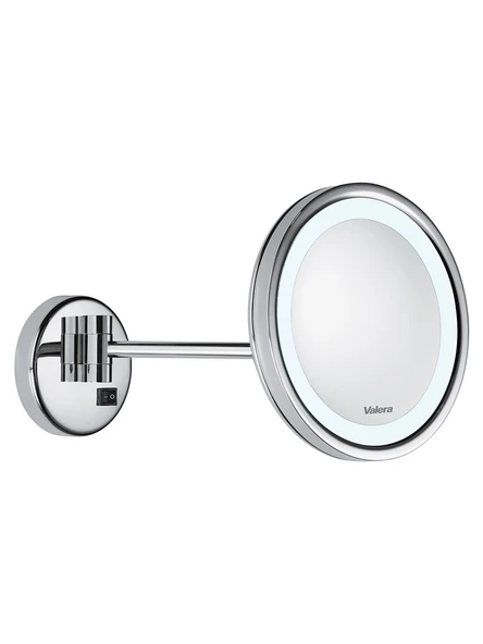 Optima Light One Led Aydınlatmalı Yatay Eksen Ayarlı 3x Büyüteçli Krom Kaplamalı Ayna