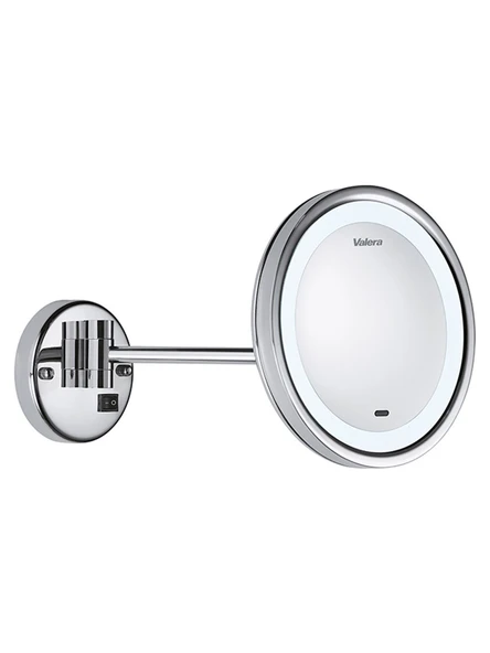Optima Light Smart Işıklı Led Aydınlatmalı Yatay Eksen Ayarlı 3x Büyüteçli Krom Ayna