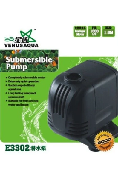 Venus Aqua E-3302 Akvaryum Kafa Motoru 1000 Lt / H 18w