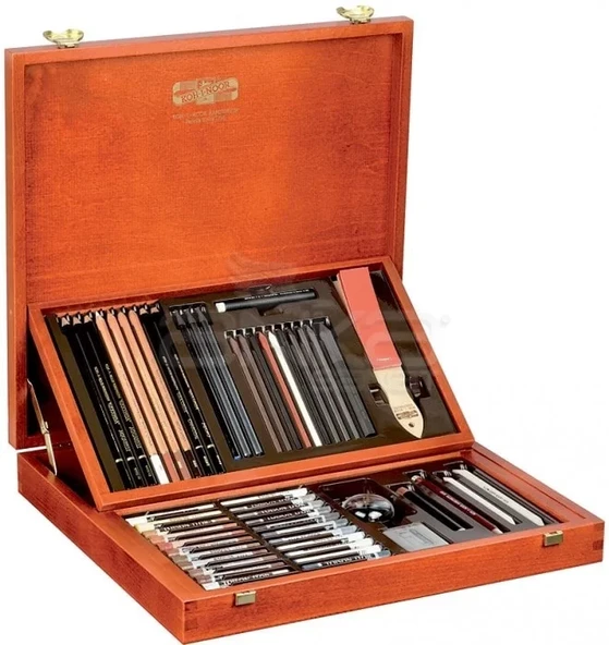 Koh-i-Noor Gioconda Artist Set Ahşap Kutu Çizim Seti 8896 1DK - Resim 2