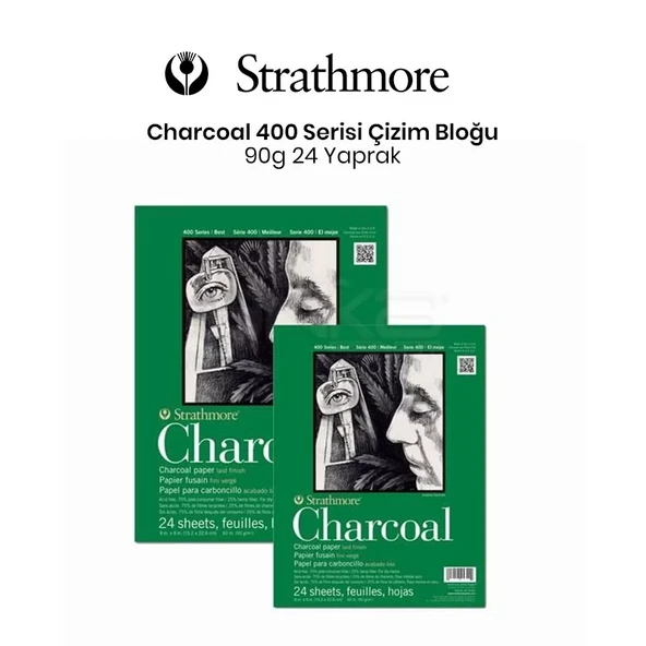 Strathmore Charcoal 24 Yaprak 90g 400 Series ürün görseli