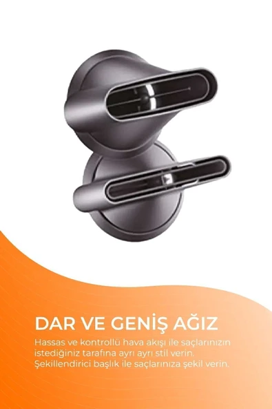 Saç Kurutma ve Saç Şekillendirme Seti Saç Kurutma Makinesi Aparatları İle Birlikte - 4