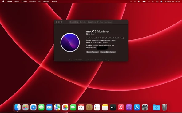 Tamirhane İstanbul Bilişim  Apple MacBook Pro A1706 Touch Bar - 9